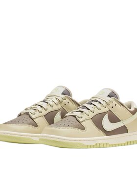 Nike Dunk 板鞋 经典复古百搭 棕色/帆布白 远仓