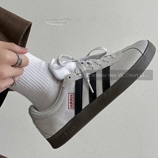 Adidas阿迪达斯男女鞋NEOVLCOURT复古德训鞋运动休闲板鞋HQ1802