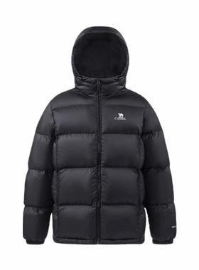 骆驼羽绒服男女面包服冬季连帽加厚保暖白鸭绒短款外套M34CR07674