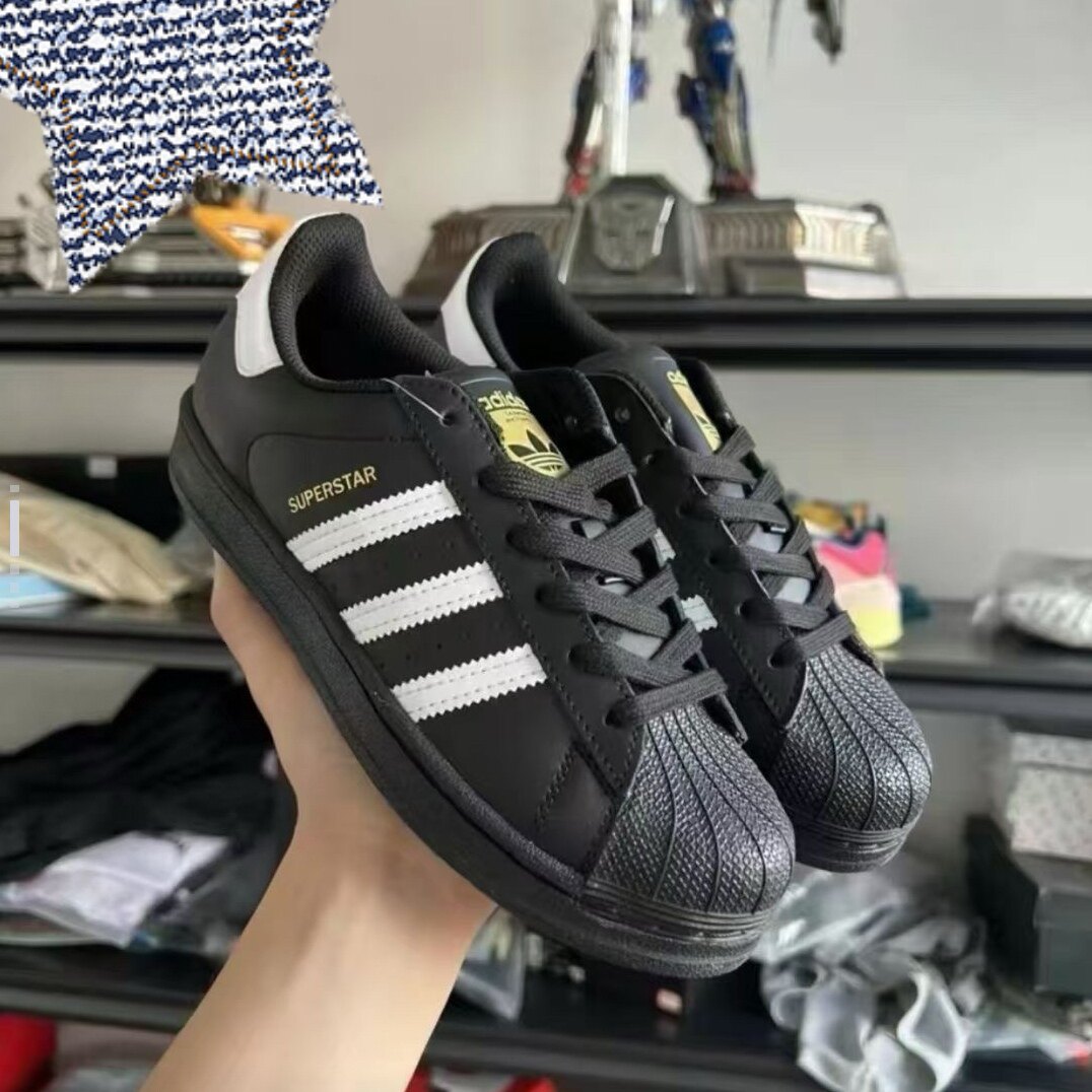 adidas贝壳头厚底女鞋复古情侣男鞋板鞋JH9977鞋盒破损图片