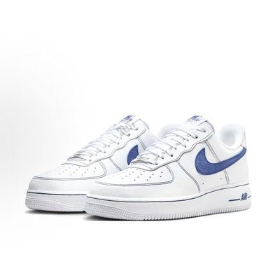 NIKE Air Force 1 Low白蓝色男子运动休闲低帮板鞋HQ2037-100羊仓
