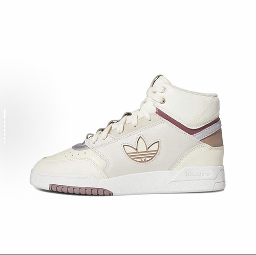 adidas originals Drop Step XL Xl 复古休闲高帮板鞋 女款 米色