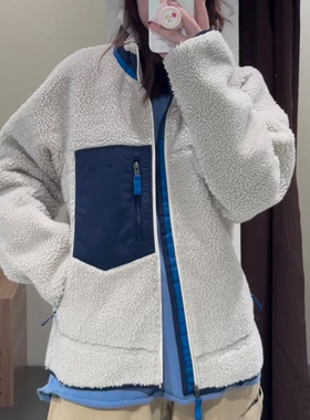 B塔平替Classic Retro-X户外抓绒衣羊羔毛立领拉链外套保暖夹克