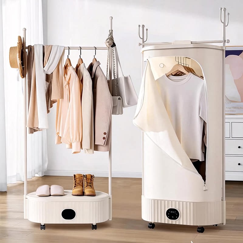 盼盼烘干机小型烘衣神器便携式落地式晾衣架家庭速干衣帽架