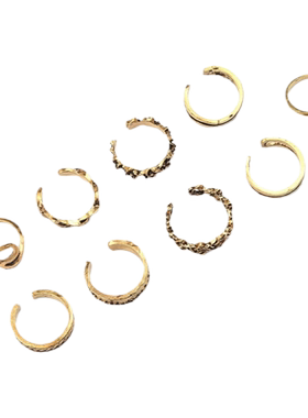 星月脚饰脚趾创意开口环网戒指泰