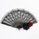 cos道具旗袍配饰复古宫廷风暗黑系黑色蕾丝扇子lolita舞蹈扇漫展