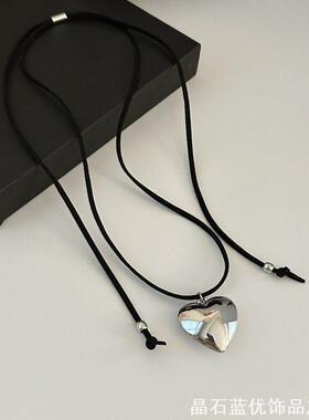 韩国博主fever同款爱心吊坠项链
