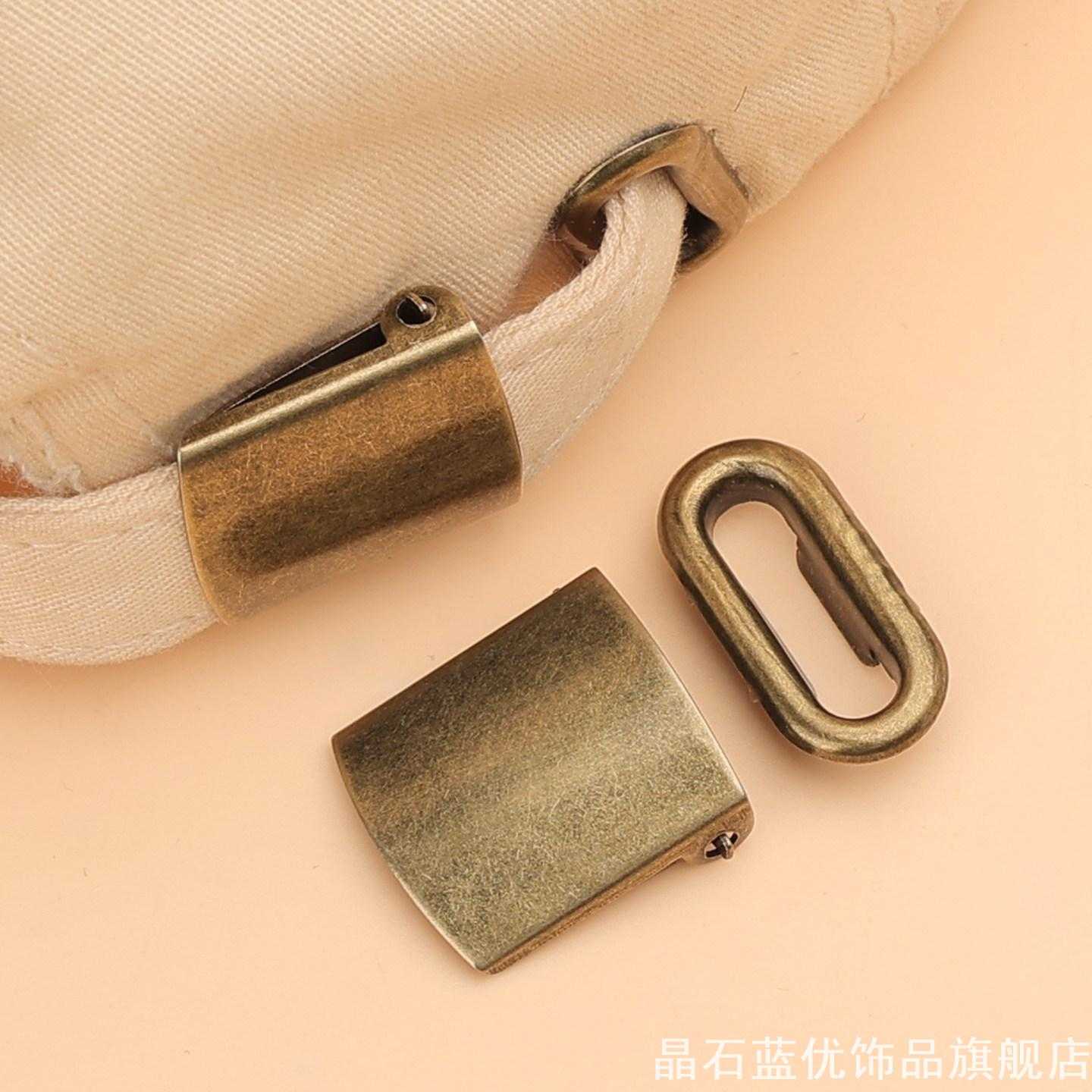 古铜色鸭舌帽后织带调节扣棒球帽金属尾扣DIY帽子辅料维修配件