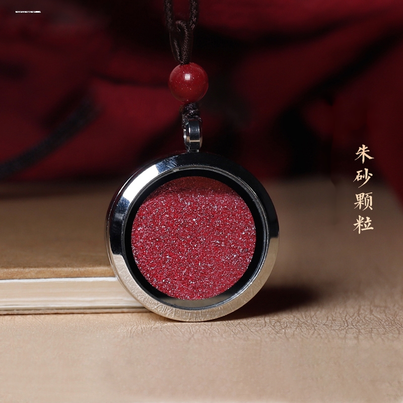 可打开装朱砂的空瓶吊坠粉空心装朱砂随身挂件嘎乌盒项链男女