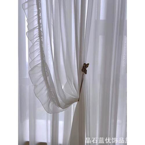 法式小众金属蝴蝶窗帘绑带立体