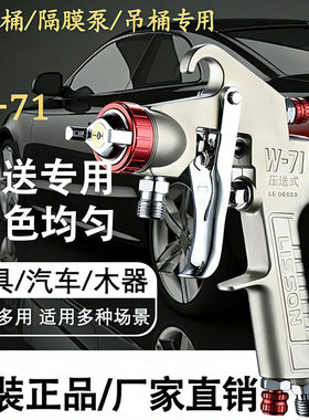 隔膜泵W-71/101压送式喷枪油泵油漆喷枪W-77喷漆枪压力桶专用喷枪