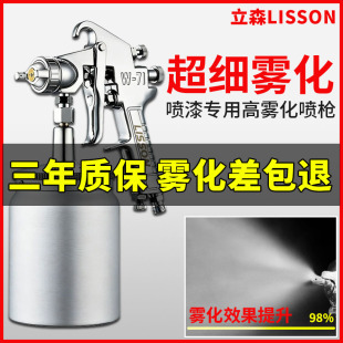 W77汽车油漆喷枪喷漆上壶家具喷枪高雾化喷壶喷漆枪 官方正品