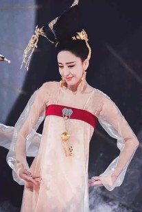 佟丽娅同款 丽人行舞蹈服扇双面燕洵古典舞蹈服汉服芒种演出服古装