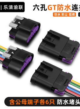 DJ7065D-1.5-11/21六孔大灯雾灯插头15326829/15326833连接器插头