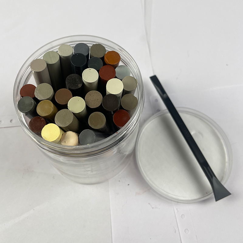 处理钉眼蜡笔库存尾货颜色随机发钉眼蜡笔盲盒30色送工具包邮