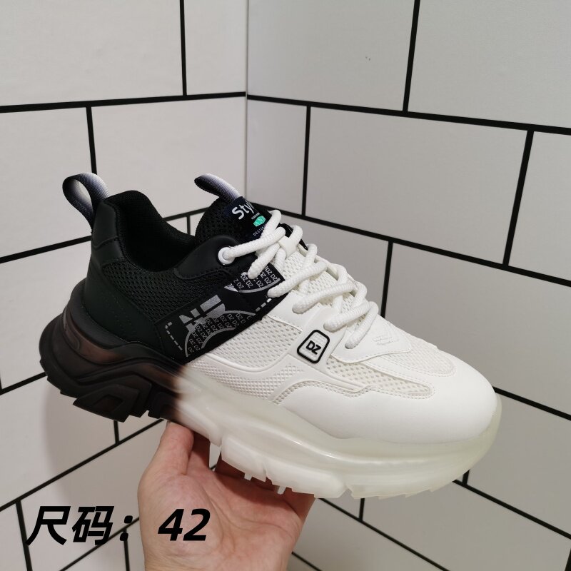 商场撤柜断码男鞋厚底系带休闲鞋