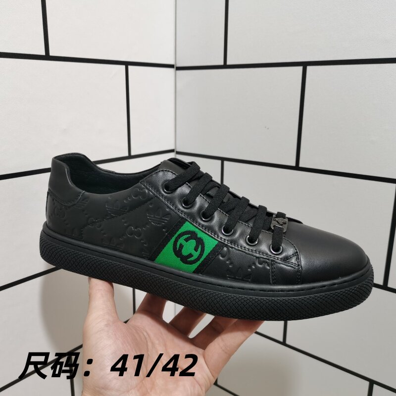 撤柜男鞋真皮断码松紧带板鞋牛皮