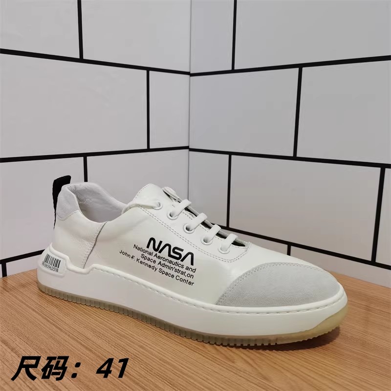 外贸真皮断码男鞋牛皮小白鞋板鞋