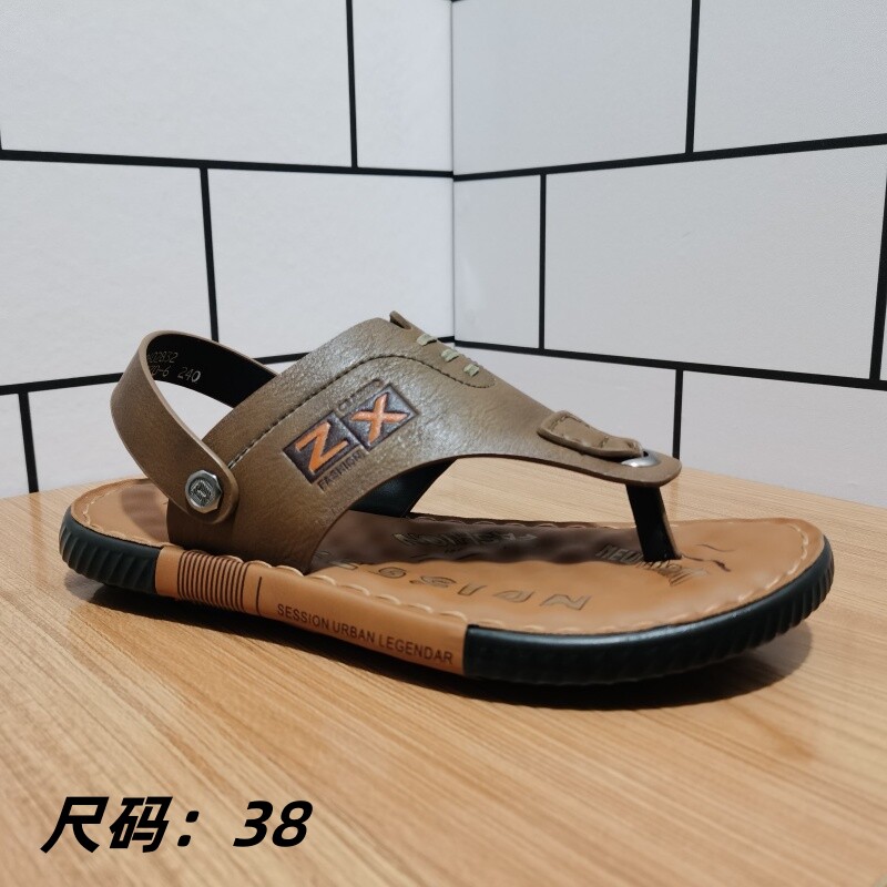 外贸真皮断码男鞋夏季沙滩鞋凉鞋