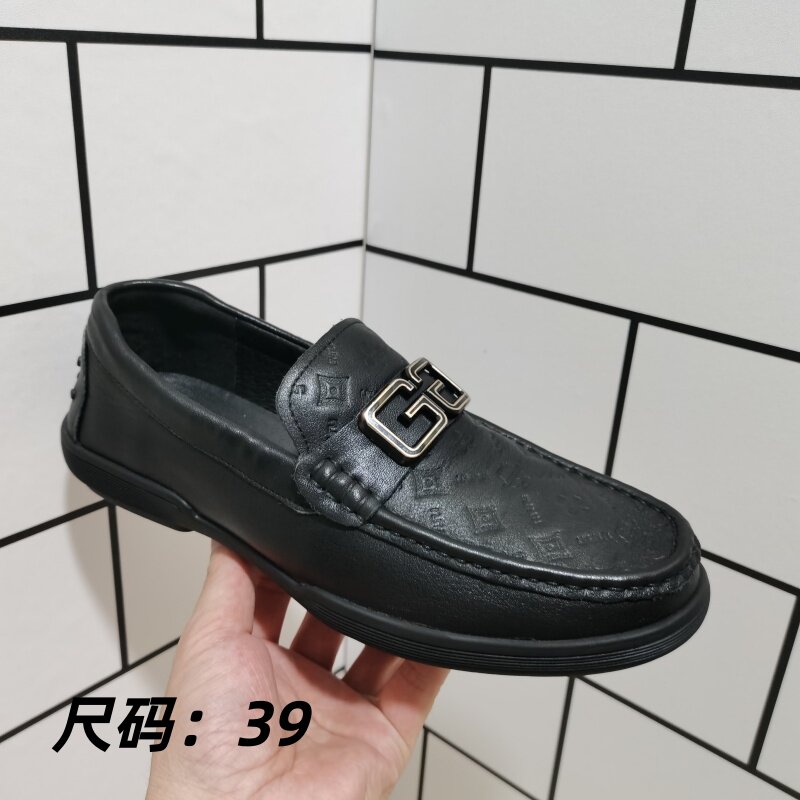 商场撤柜真皮断码男鞋套脚豆豆鞋