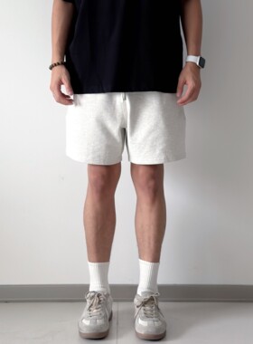 【阿XIAN】425G重磅短裤夏季基础款纯色宽松休闲五分裤