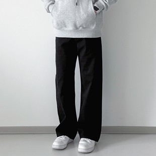 简约百搭纯色休闲裤 基础款 高级感无弹阔腿直筒休闲裤 阿XIAN