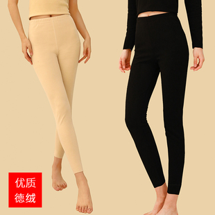 内穿衬裤 加绒加厚德绒棉毛裤 大码 薄款 秋裤 秋冬季 女士打底保暖线裤