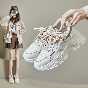 新款韩版ins老爹鞋女2025春夏季新款运动时尚休闲鞋厚底增高鞋女