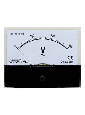 华伟44L1交流表指针电压表AC5V10V20V30V50V100V300V450V500V600V