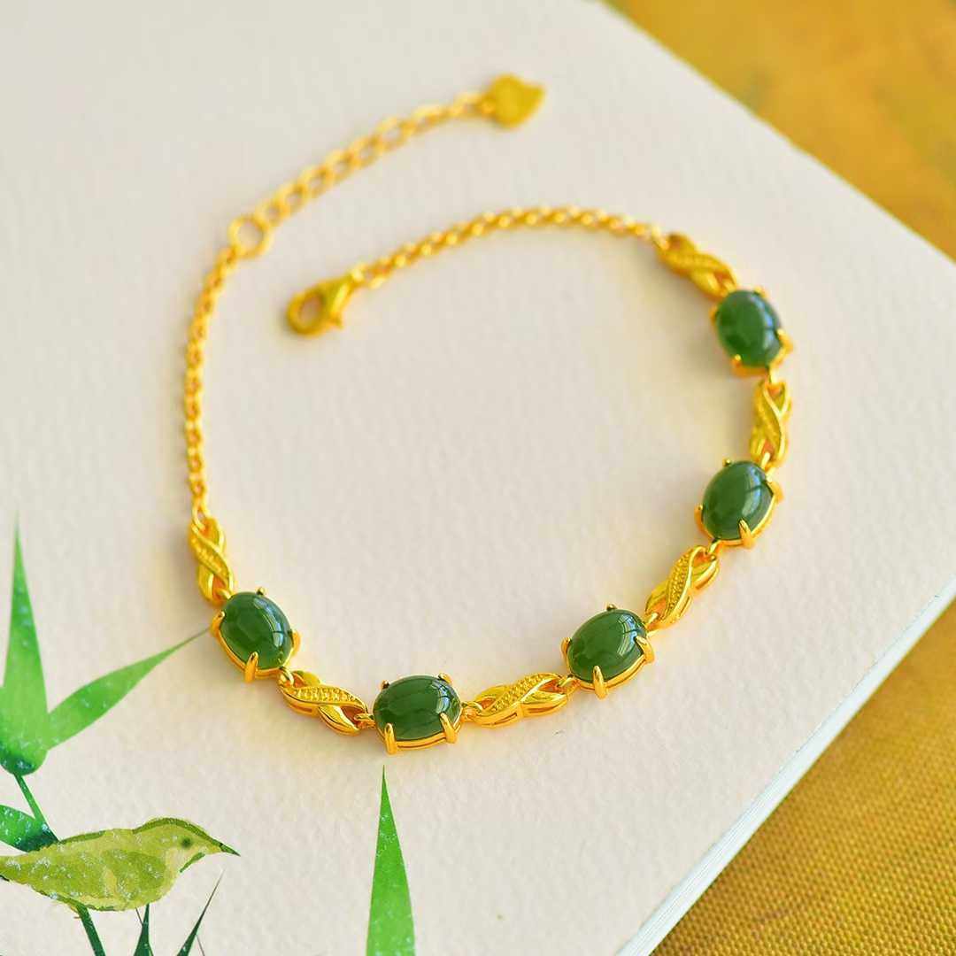 纯银天然和田玉碧玉手链和田玉碧玉蛋面手链精致百搭和田玉碧玉,饰品/流行首饰/时尚饰品新,手链,淘宝优惠券,粉丝福利购,淘宝优惠卷