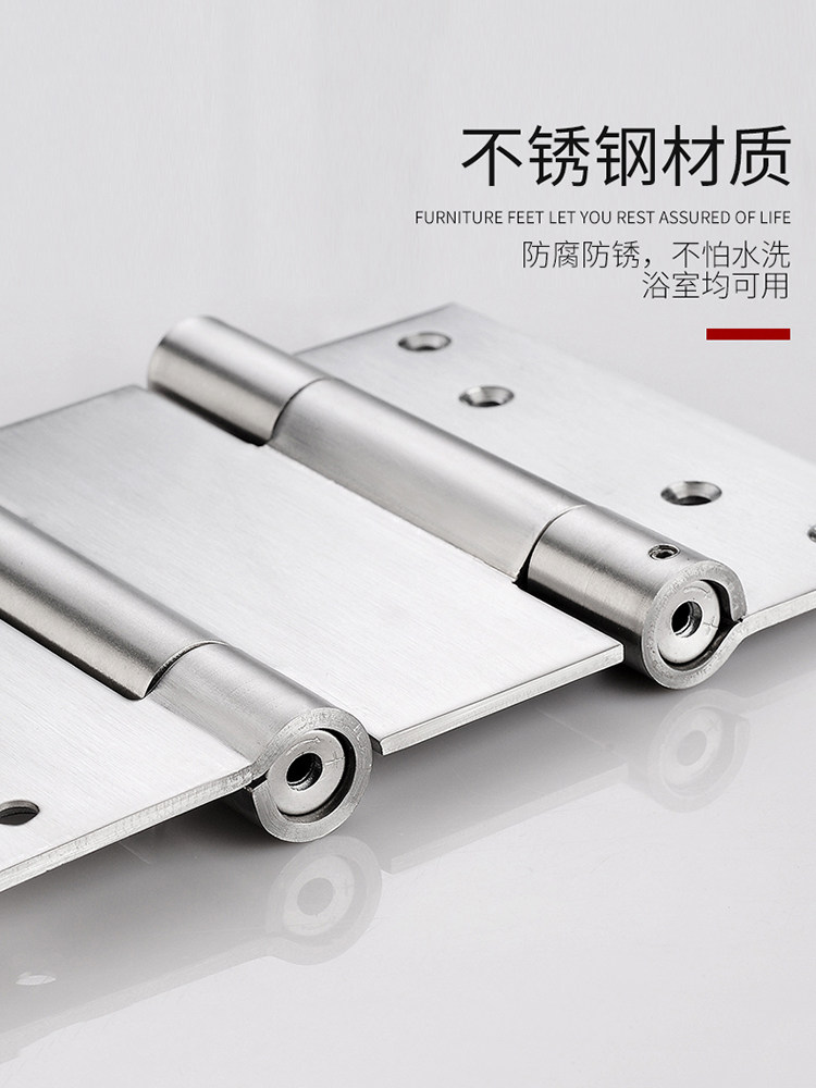 不锈钢自由双开门合页双向缓冲自动弹簧合页牛仔门内外开合页铰链
