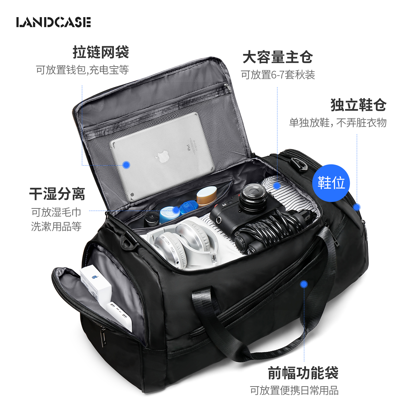 旅行包男款实用性大容量3种背法