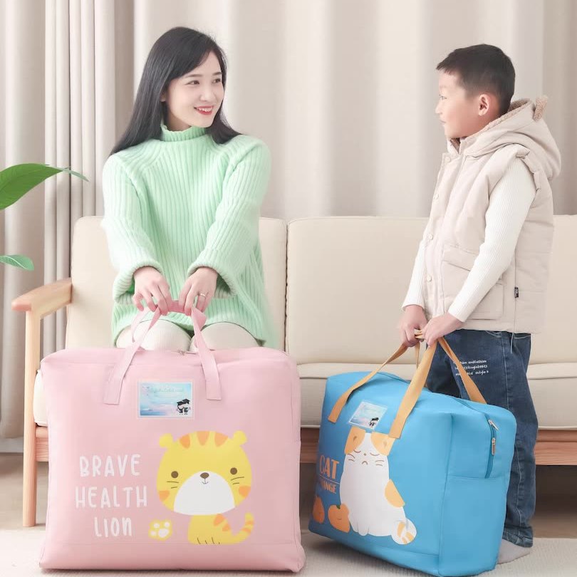 幼儿园手提收纳袋防尘防潮被子儿童卡通牛津布棉被袋整理衣物搬家