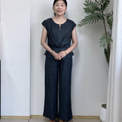 妈妈夏款时尚套装减龄气质两件套