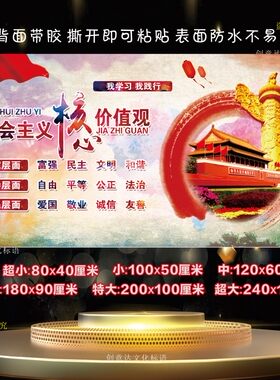 社会主义核心文明墙纸价值