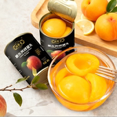 新鲜黄桃罐头整箱开盖即食糖水黄桃桃罐头东北桃官方零食水果罐头