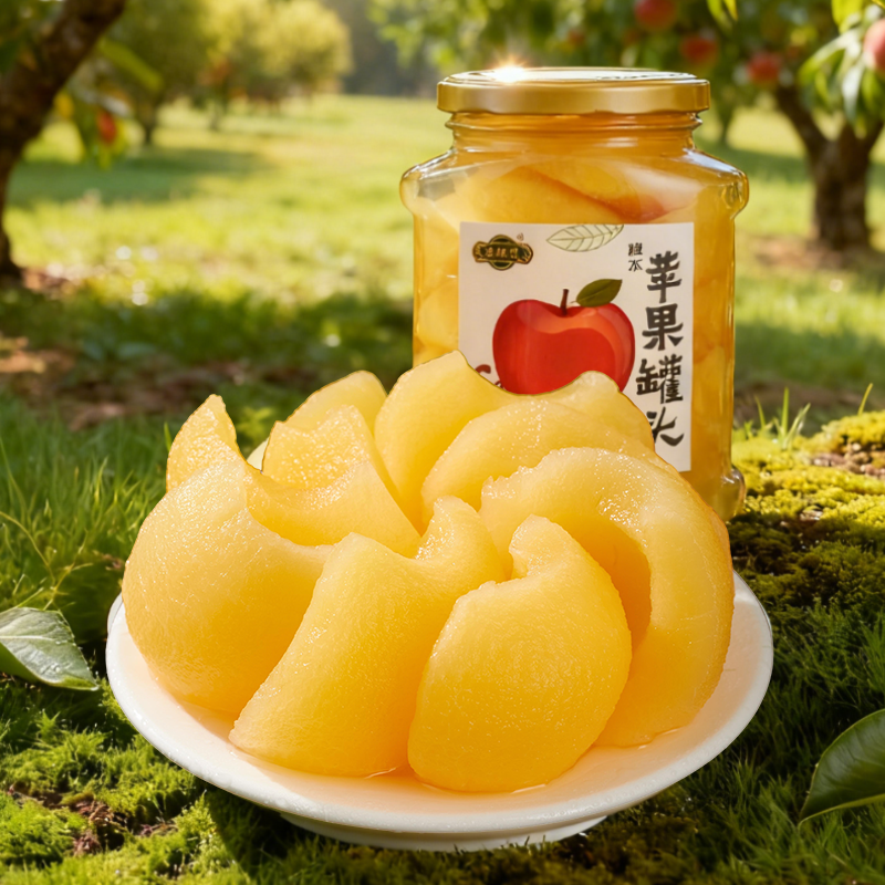 苹果罐头860g 2瓶糖水苹果罐头大瓶午后零食整箱东北新鲜水果罐头,水产肉类/新鲜蔬果/熟食,水果罐头,淘宝优惠券,粉丝福利购,淘宝优惠卷