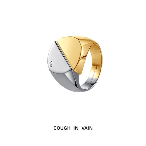COUGH IN VAIN 沙棘异形金银侣戒指女时尚设计个性感指环
