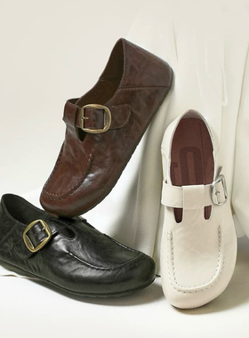 商场同款伯爵吐司全包勃肯鞋2026春新款女鞋一脚蹬乐福鞋E9E1DAM6