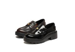 商场同款2026新秋叶伯爵英伦风乐福鞋增高一脚蹬小皮鞋女EGB60AA6