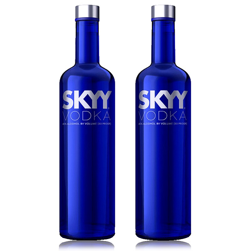SKYY深蓝伏特加VODKA蓝天伏特加原装进口洋酒烈酒基酒750ml烈酒