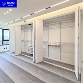 金属衣柜框架铁艺钢架铂耐衣帽间上墙衣架五金配件简易组装 家用