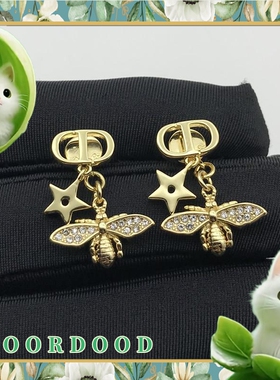 D O O R D O O D家耳环CD耳钉五角星星小蜜蜂耳坠高级感高端耳饰