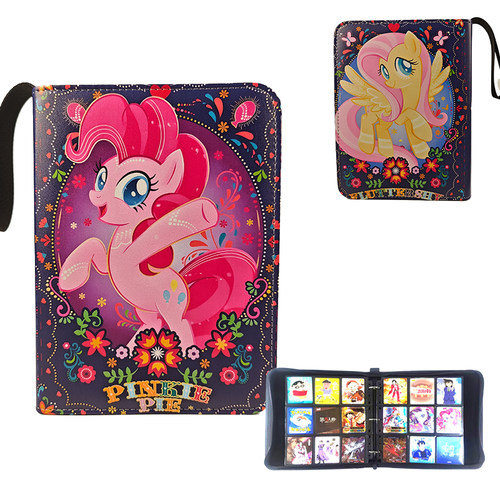 新款小马宝莉繁星卡册柔柔珍奇碧琪收纳册大容量九格卡牌收藏册包