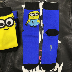 黄人卑鄙 我卡通中筒袜