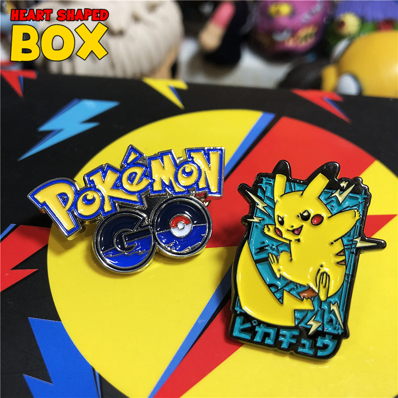 宝可梦皮卡丘口袋妖怪卡通胸针徽章