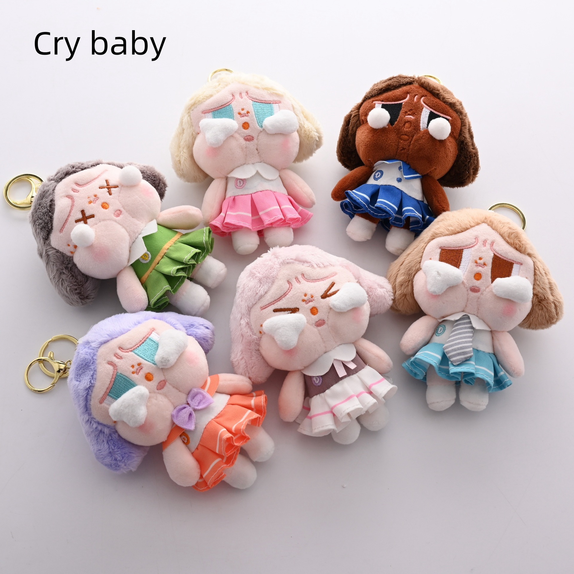 哭娃眼泪工厂crybaby毛绒玩偶公仔落日歌会系列钥匙扣包挂件礼物