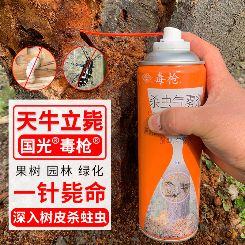 国光天牛杀虫剂树洞无花果树杀钻心虫幼虫树木克灭防虫药蛀虫喷剂