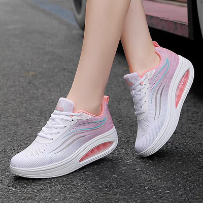 透气网摇摇鞋女运动鞋操之律健身操健步鞋梦之队广场舞跳舞蹈鞋子