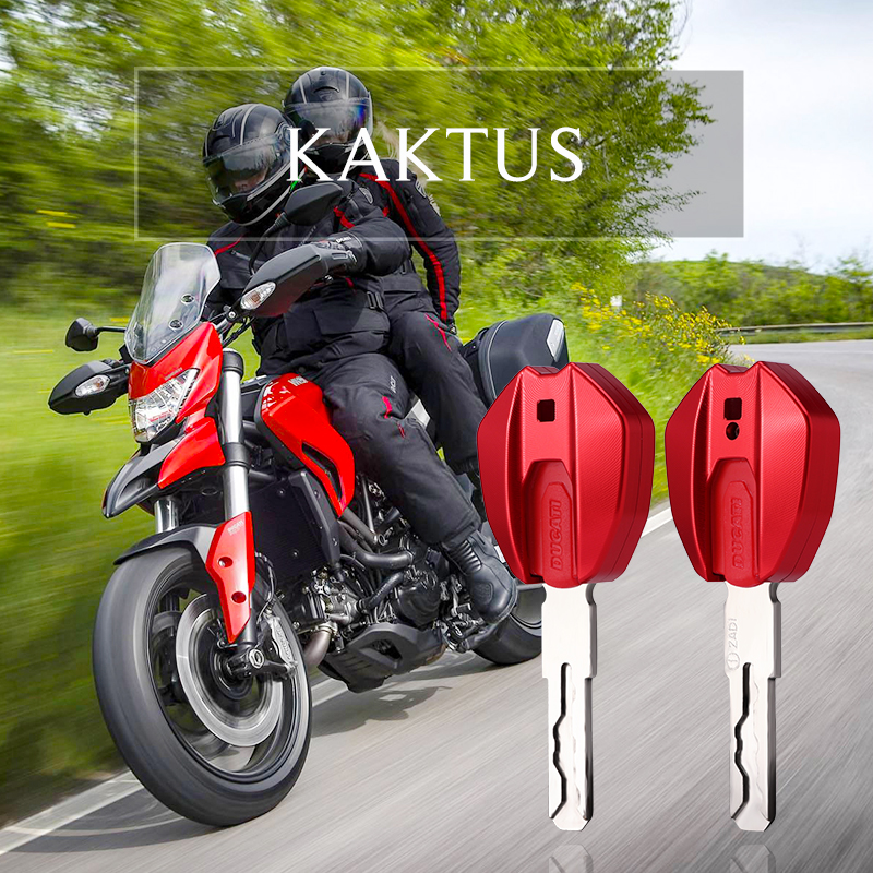 适用杜卡迪摩托车V2V4金属钥匙套Ducati街霸1199s壳696包959扣